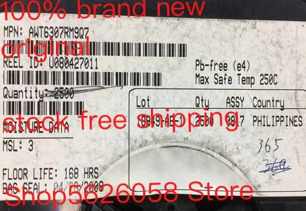 smart power plugs awt6307rm9q7 qfn 100% original 20pcs-200pcs/lot stock 
smart power plugs awt6307rm9q7 qfn 100% original 20pcs-200pcs/lot stock