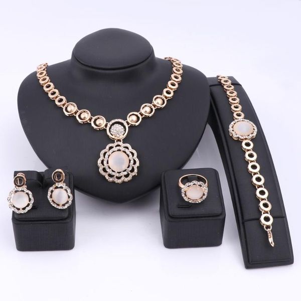 earrings & necklace latest gold color crystal cat eyes stone jewelry set fashion wedding african beads costume party statement, Silver
earrings & necklace latest gold color crystal cat eyes stone jewelry set fashion wedding african beads costume party statement, Silver