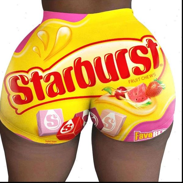 women short candy shorts undefined snack booty letters print sport workout clubwear woman leggings, White;black
women short candy shorts undefined snack booty letters print sport workout clubwear woman leggings, White;black