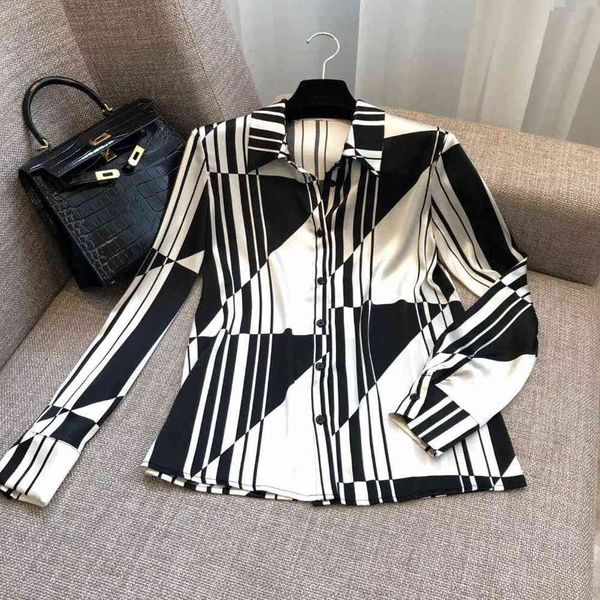 women's blouses & shirts fancy ol'elegant geometry of women long sleeves shirt c485, White
women's blouses & shirts fancy ol'elegant geometry of women long sleeves shirt c485, White