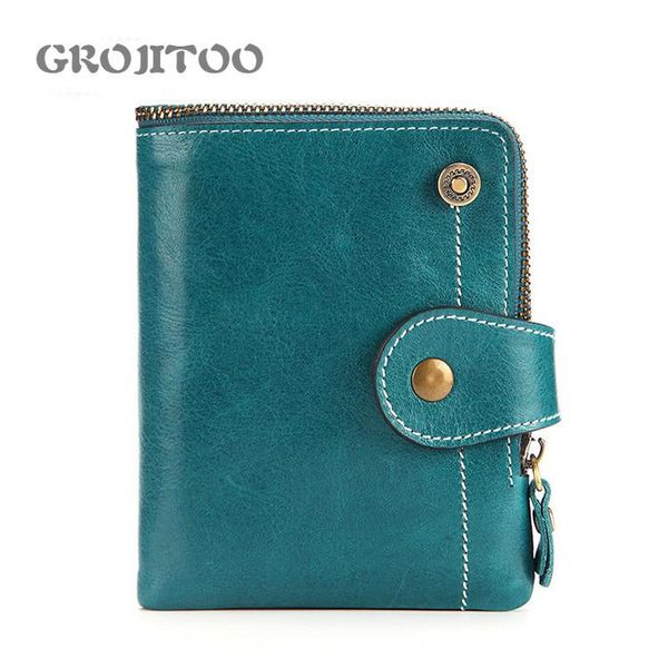 wallets grojitoo rfid women's wallet genuine leather short wax cowhide zipper bag, Red;black
wallets grojitoo rfid women's wallet genuine leather short wax cowhide zipper bag, Red;black