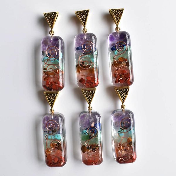colorful chakra beads natural stone charms amethyst lapis lazuli 7 colors stones pillar pendants wholesale diy necklace 71mm*10mm, Bronze;silver
colorful chakra beads natural stone charms amethyst lapis lazuli 7 colors stones pillar pendants wholesale diy necklace 71mm*10mm, Bronze;silver