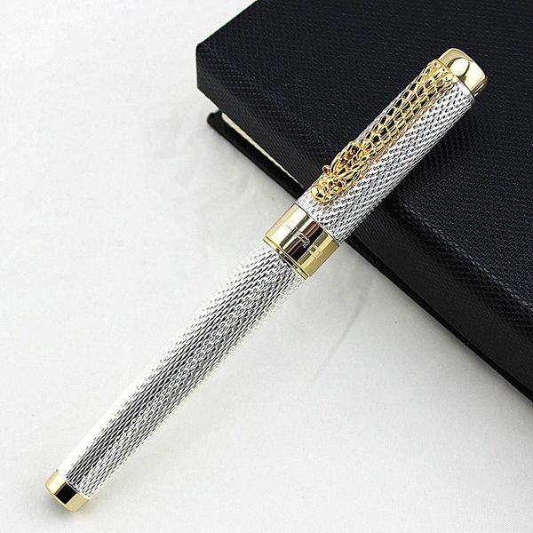 jinhao1200 business silver 0.5mm nib ink pen dragon clip carved stationery school &office writing metal fountain pens
jinhao1200 business silver 0.5mm nib ink pen dragon clip carved stationery school &office writing metal fountain pens