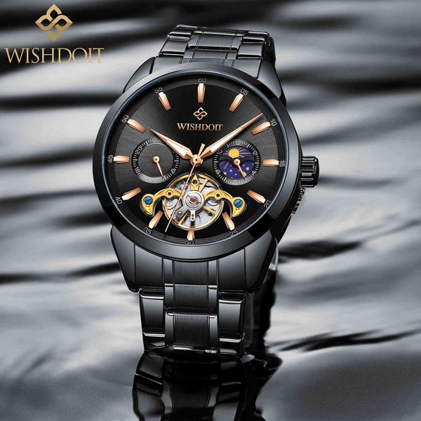 doit mark gentlemen watches moon phase watertight mechanical steel belt large iron plate lighting automatic clock, Slivery;brown
doit mark gentlemen watches moon phase watertight mechanical steel belt large iron plate lighting automatic clock, Slivery;brown