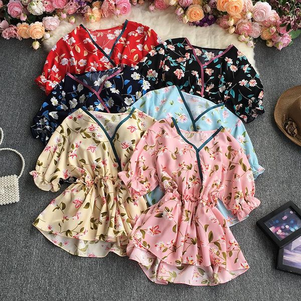 women's blouses & shirts fmfssom summer women vintage sweet floral print v-neck puff sleeve blouse lady high waist edible tree slim t, White
women's blouses & shirts fmfssom summer women vintage sweet floral print v-neck puff sleeve blouse lady high waist edible tree slim t, White