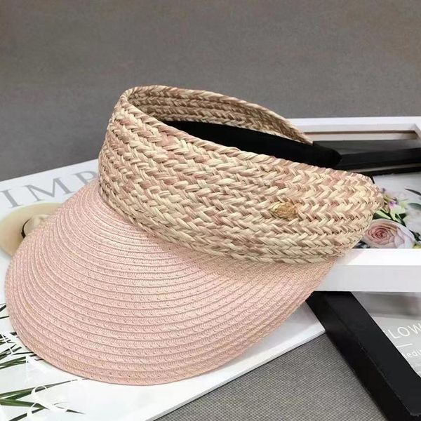 color matching straw sunscreen hat outdoor uv protection hollow out foldable fashion sports sun wide brim hats, Blue;gray
color matching straw sunscreen hat outdoor uv protection hollow out foldable fashion sports sun wide brim hats, Blue;gray