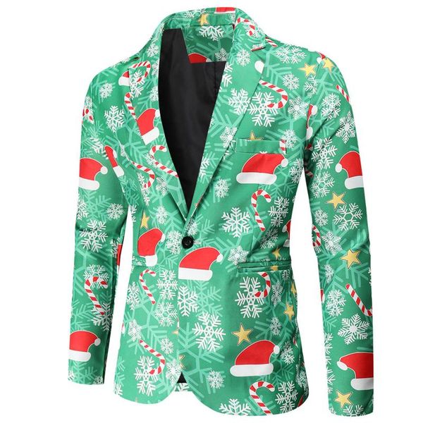 men's jackets christmas suit casual fashion single-breasted printed jacket coats &, Black;brown
men's jackets christmas suit casual fashion single-breasted printed jacket coats &, Black;brown