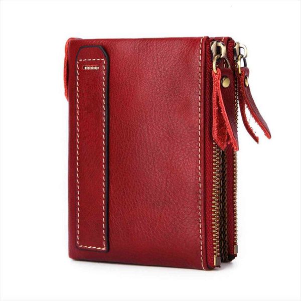 fashion double zipper genuine leather women wallets vintage bifold female purse womens rfid wallet design coin pockets, Red;black
fashion double zipper genuine leather women wallets vintage bifold female purse womens rfid wallet design coin pockets, Red;black