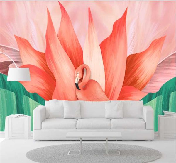 custom 8d wallpaper net red style small fresh flamingo watercolor flower sofa background wall covering wallpapers
custom 8d wallpaper net red style small fresh flamingo watercolor flower sofa background wall covering wallpapers