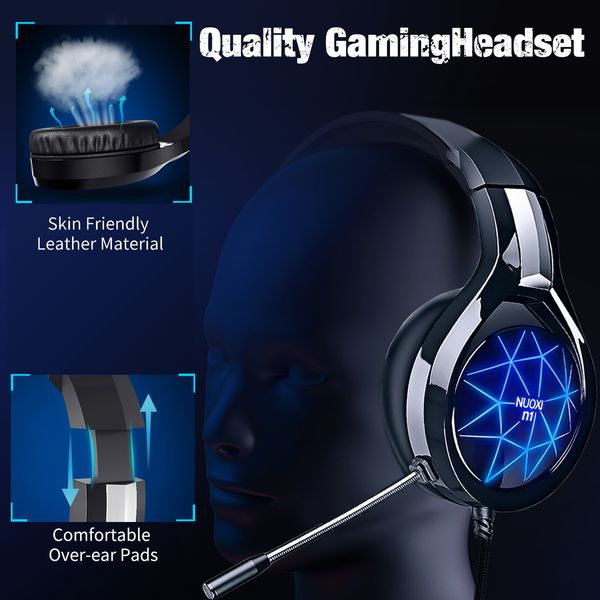 gaming headset headphones surround sound stereo game earphones wired helmet with hd microphone for gamer xbox one ps4 pc laptop
gaming headset headphones surround sound stereo game earphones wired helmet with hd microphone for gamer xbox one ps4 pc laptop