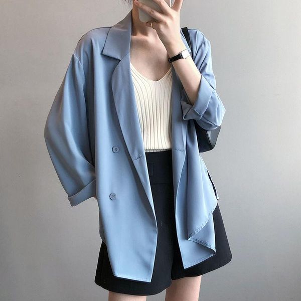 women's suits & blazers korean style sun protection chiffon suit coat for women 2021 spring /summer thin design british loose drooping, White;black
women's suits & blazers korean style sun protection chiffon suit coat for women 2021 spring /summer thin design british loose drooping, White;black