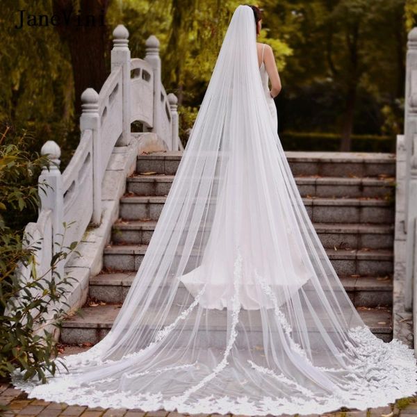 bridal veils janevini luxury long lace appliques edge 4m ivory pearl veil with comb wedding headpiece accessories voile musulman, Black
bridal veils janevini luxury long lace appliques edge 4m ivory pearl veil with comb wedding headpiece accessories voile musulman, Black