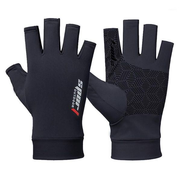 cycling gloves 1 pair fishing ice silk refreshing riding outdoor protection anti-slip half finger sports fish equipment1, Black
cycling gloves 1 pair fishing ice silk refreshing riding outdoor protection anti-slip half finger sports fish equipment1, Black