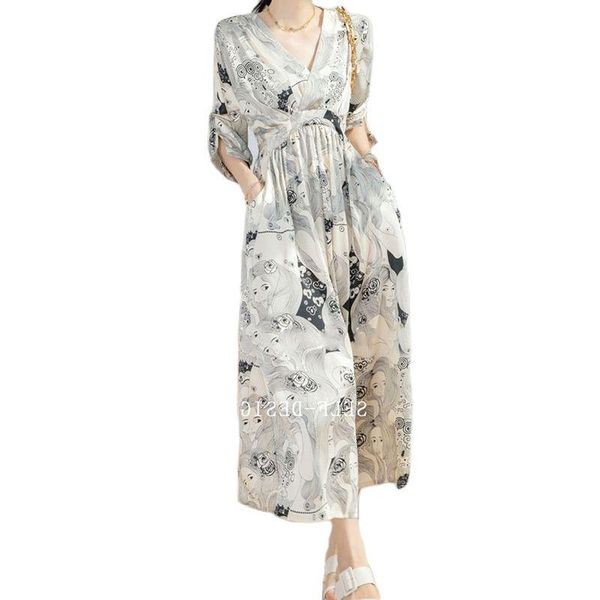 plus size dresses arrival 2021 summer french retro painting style chiffon long dress woman, Black
plus size dresses arrival 2021 summer french retro painting style chiffon long dress woman, Black