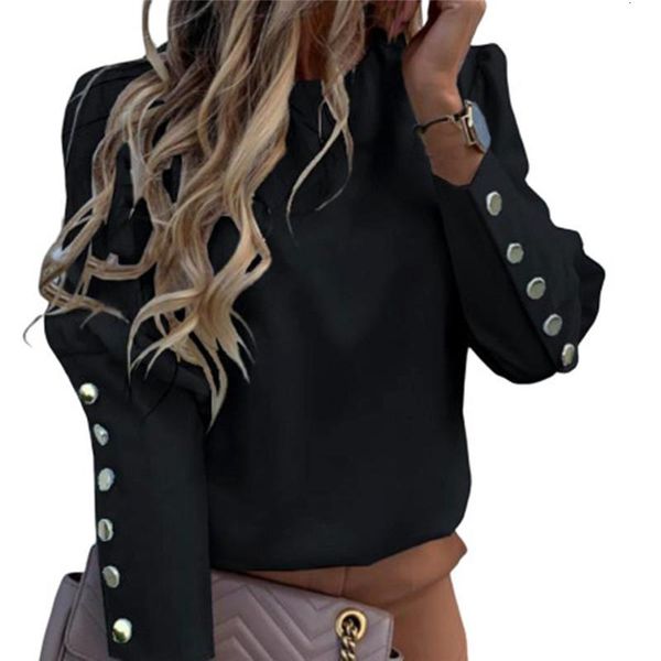 women's blouses & shirts work wear women long sleeve back metal buttons shirt casual o neck printed plus size fall blouse drop 4ran, White
women's blouses & shirts work wear women long sleeve back metal buttons shirt casual o neck printed plus size fall blouse drop 4ran, White