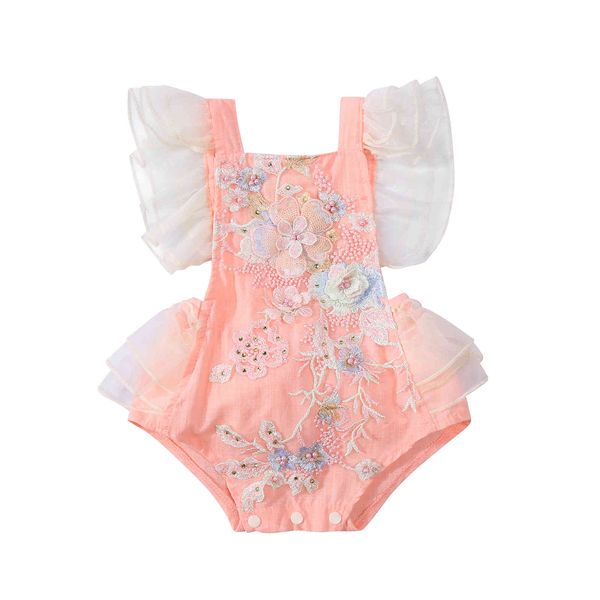 0-24m princess born infant baby girl rompers lace pearl flower sleeveless jumpsuit overalls birthday clothing 210515, Blue
0-24m princess born infant baby girl rompers lace pearl flower sleeveless jumpsuit overalls birthday clothing 210515, Blue