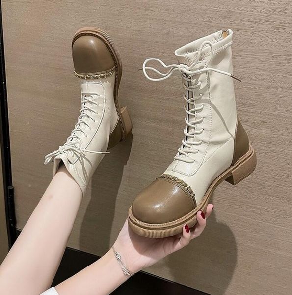 autumn winter women's boots leather ankle boot's zipper laces casual shoes fashion chunky heels women luxury sneakers size 35-40, Black
autumn winter women's boots leather ankle boot's zipper laces casual shoes fashion chunky heels women luxury sneakers size 35-40, Black