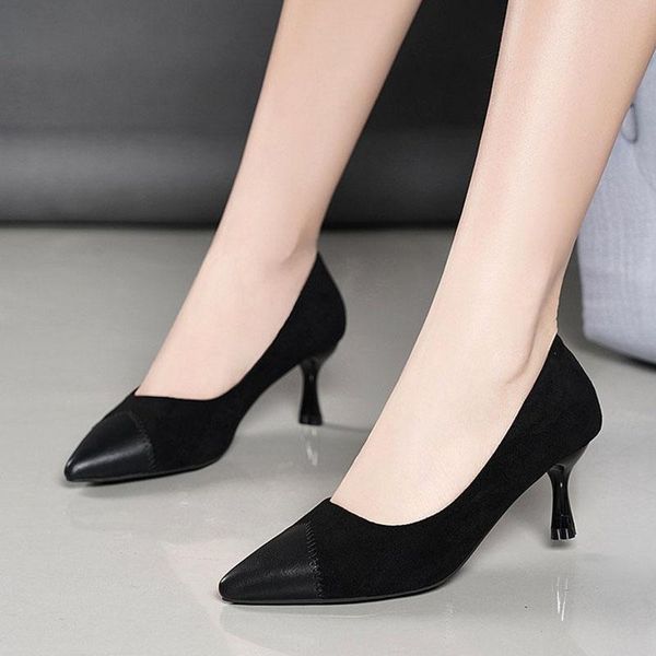 dress shoes women pumps 2021 pointed toe thin high heels casual fashion work single elegant party lady, Black
dress shoes women pumps 2021 pointed toe thin high heels casual fashion work single elegant party lady, Black