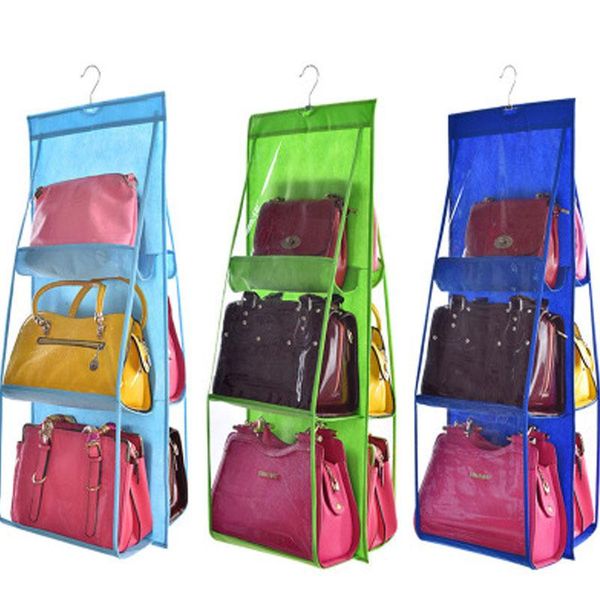 storage bags 6 pocket hanging bag for clothes sundry holder dustproof non-woven wardrobe closet door wall transparent
storage bags 6 pocket hanging bag for clothes sundry holder dustproof non-woven wardrobe closet door wall transparent