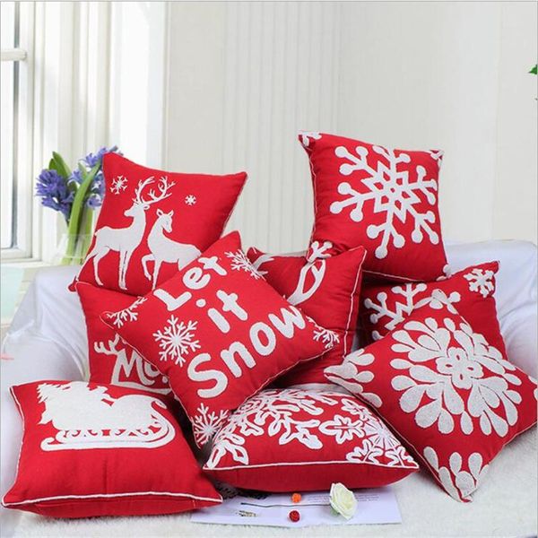 cushion/decorative pillow red christmas year sofa super soft rectangle square solid color cotton embroidery snow modern case cushion cover
cushion/decorative pillow red christmas year sofa super soft rectangle square solid color cotton embroidery snow modern case cushion cover