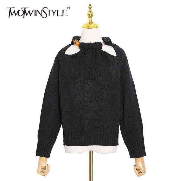 hollow out ruched sweater for women o neck long sleeve black oversized sweaters female fashion autumn 210524, White;black
hollow out ruched sweater for women o neck long sleeve black oversized sweaters female fashion autumn 210524, White;black