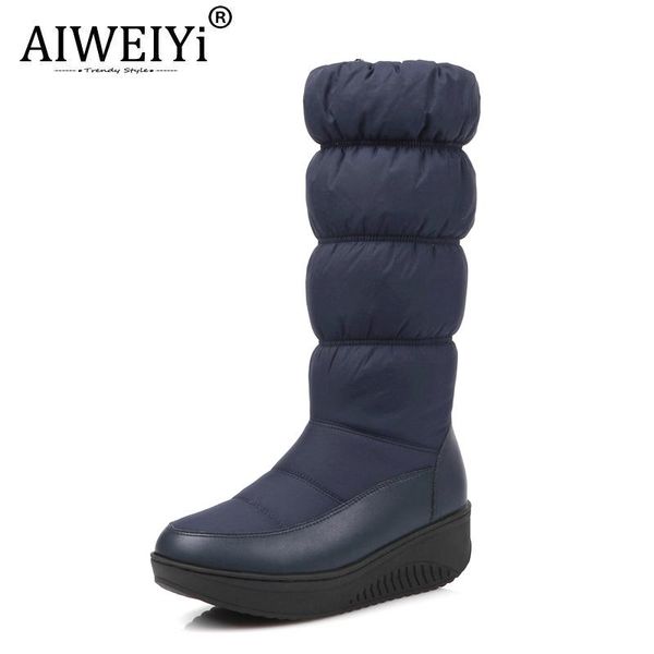 boots aiweiyi winter waterproof down cotton snow women's mid calf round toe thick bottom wool warm shoes, Black
boots aiweiyi winter waterproof down cotton snow women's mid calf round toe thick bottom wool warm shoes, Black