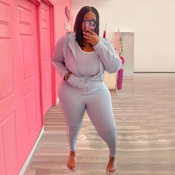 plus size tracksuits women tracksuit 2 piece set sport long sleeve zip jacket and pants casual jogger outfits sets wholesale drop, Black
plus size tracksuits women tracksuit 2 piece set sport long sleeve zip jacket and pants casual jogger outfits sets wholesale drop, Black