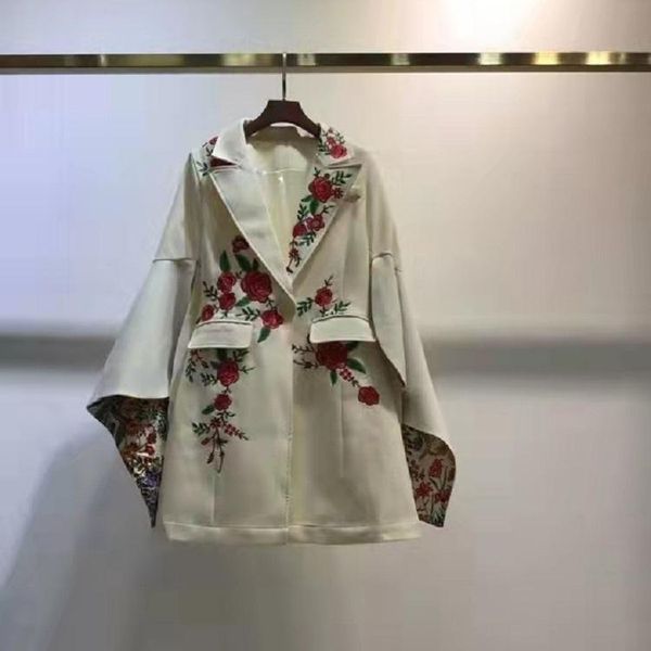 women's jackets blazer coats 2021 autumn winter outerwear women notched collar red floral embroidery flare sleeve black apricot, Black;brown
women's jackets blazer coats 2021 autumn winter outerwear women notched collar red floral embroidery flare sleeve black apricot, Black;brown