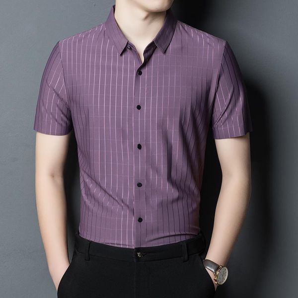 men's casual shirts summer smooth cozy elastic blue silk mens business elegant clothing purple office wear social work gentleman, White;black
men's casual shirts summer smooth cozy elastic blue silk mens business elegant clothing purple office wear social work gentleman, White;black