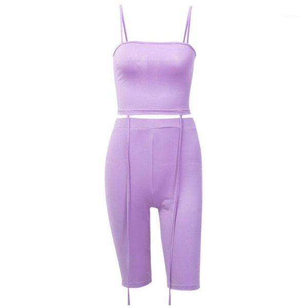 summer women's set solid spaghetti strap bodycon slim short camis + knee length shorts sports casual tracksuits, Gray
summer women's set solid spaghetti strap bodycon slim short camis + knee length shorts sports casual tracksuits, Gray