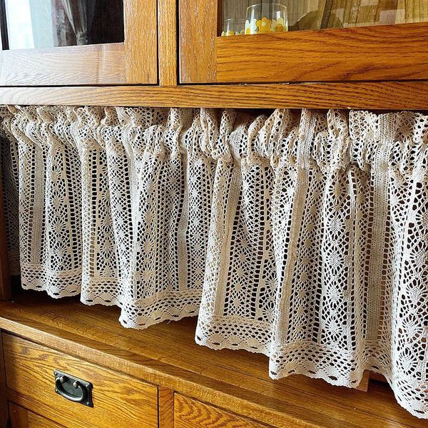 curtain & drapes 1pcs american style crochet cotton half curtains through rod cabinet small kitchen cafe
curtain & drapes 1pcs american style crochet cotton half curtains through rod cabinet small kitchen cafe