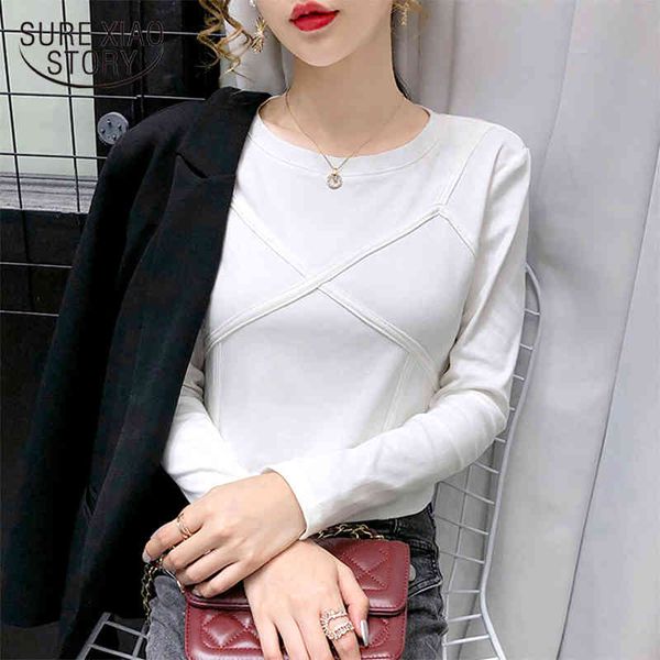 autumn long sleeve cotton white shirt solid pullover blouses for women casual office lady slim woman blusas 11208 210415
autumn long sleeve cotton white shirt solid pullover blouses for women casual office lady slim woman blusas 11208 210415