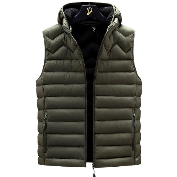 men's vests winter vest men warm padded coat 2021 male sleeveless jacket mens casual down, Black;white
men's vests winter vest men warm padded coat 2021 male sleeveless jacket mens casual down, Black;white