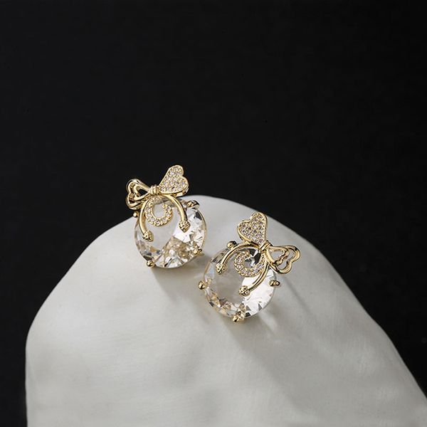 and personality zircon ear jewelry s925 silver needle earrings temperament fresh leisure earrings women's net red, Golden
and personality zircon ear jewelry s925 silver needle earrings temperament fresh leisure earrings women's net red, Golden