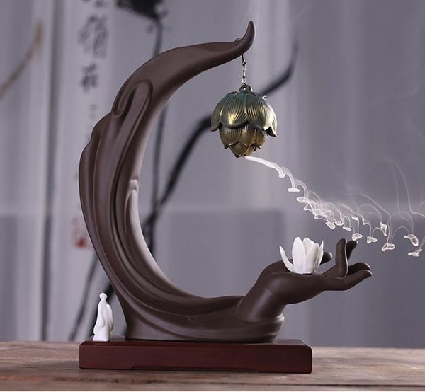 bodhisattva hand backflow incense burner zisha ceramics lotus stick holder used for home buddhist yoga room meditation fragrance lamps
bodhisattva hand backflow incense burner zisha ceramics lotus stick holder used for home buddhist yoga room meditation fragrance lamps