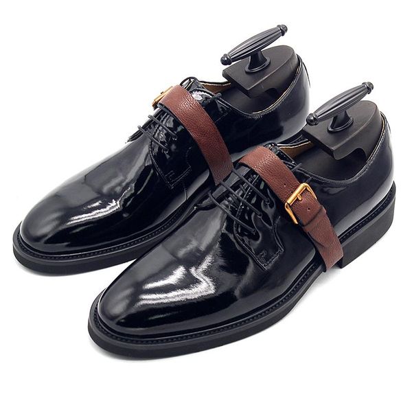 dress shoes style winter handmade brown men oxford genuine leather derby for me, Black
dress shoes style winter handmade brown men oxford genuine leather derby for me, Black