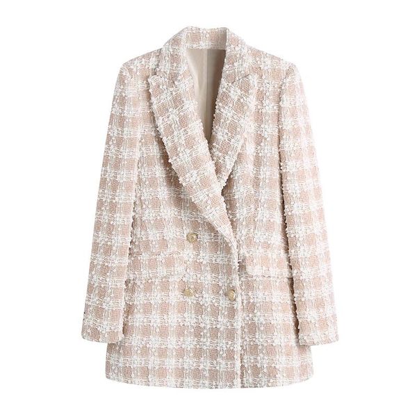 women's suits & blazers traf women 2021 fashion tweed double breasted blazer coat vintage long sleeve flap pockets female outerwear str, White;black
women's suits & blazers traf women 2021 fashion tweed double breasted blazer coat vintage long sleeve flap pockets female outerwear str, White;black