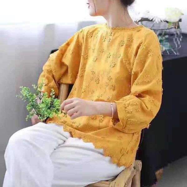 spring summer yellow green white cotton lantern sleeve flower embroidery ruffles sweet blouse lace shirt women's blouses & shirts
spring summer yellow green white cotton lantern sleeve flower embroidery ruffles sweet blouse lace shirt women's blouses & shirts