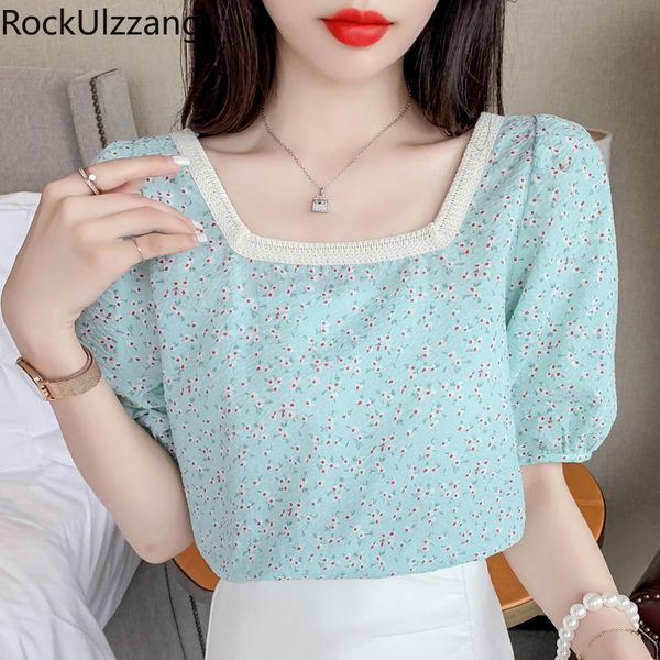 women's blouses & shirts plus size short sleeve square neck vintage boho flower chiffon shirt ladies summer fashion blouse elegant kore, White
women's blouses & shirts plus size short sleeve square neck vintage boho flower chiffon shirt ladies summer fashion blouse elegant kore, White