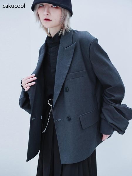 cakucool 2021 grey suit coat women's autumn and winter designer loose lantern sleeve workplace casual jackets, Black;brown
cakucool 2021 grey suit coat women's autumn and winter designer loose lantern sleeve workplace casual jackets, Black;brown