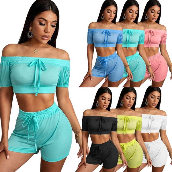 women's tracksuits designer women fitness outfits solid 2 piece set crop slash neck high waist skinny drawstring shorts fashion casual, Gray
women's tracksuits designer women fitness outfits solid 2 piece set crop slash neck high waist skinny drawstring shorts fashion casual, Gray