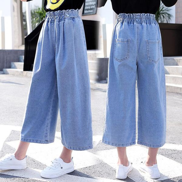 wide leg jeans for teenage girls summer autumn solid loose denim long trousers baby legging clothes 12 13 14, Blue
wide leg jeans for teenage girls summer autumn solid loose denim long trousers baby legging clothes 12 13 14, Blue