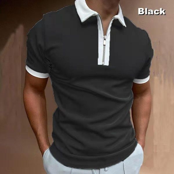 men's polos 2021 simple comfy zipper turn-down collar blouse swallow gird splice shirt daily casual, White;black
men's polos 2021 simple comfy zipper turn-down collar blouse swallow gird splice shirt daily casual, White;black