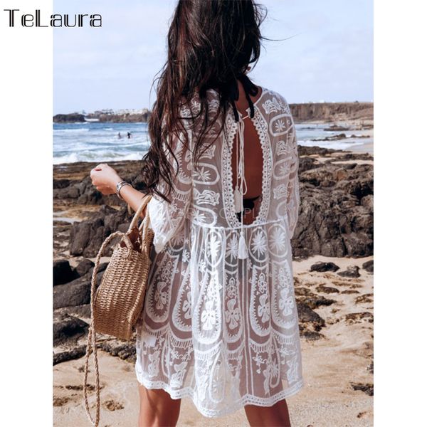 2021 new beach cover up swimsuit white beach lace dress women bikini swimwear bathing suit summer beach wear, White;black
2021 new beach cover up swimsuit white beach lace dress women bikini swimwear bathing suit summer beach wear, White;black