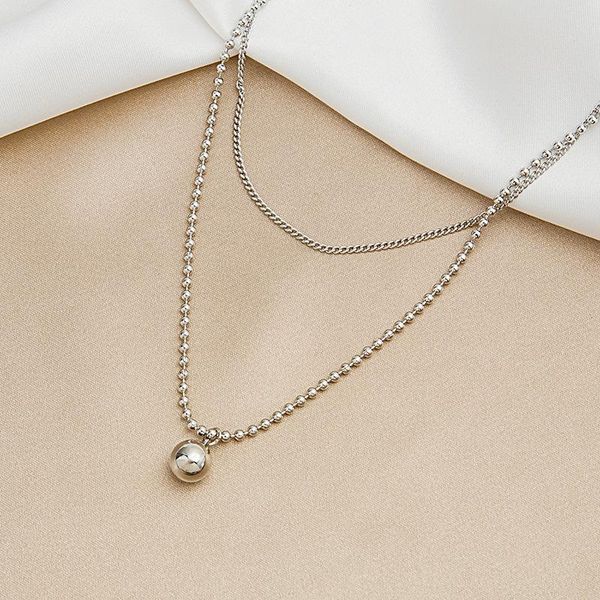 chokers retro stacking double-layer round bead necklace metal female ins simple choker chain, Golden;silver
chokers retro stacking double-layer round bead necklace metal female ins simple choker chain, Golden;silver