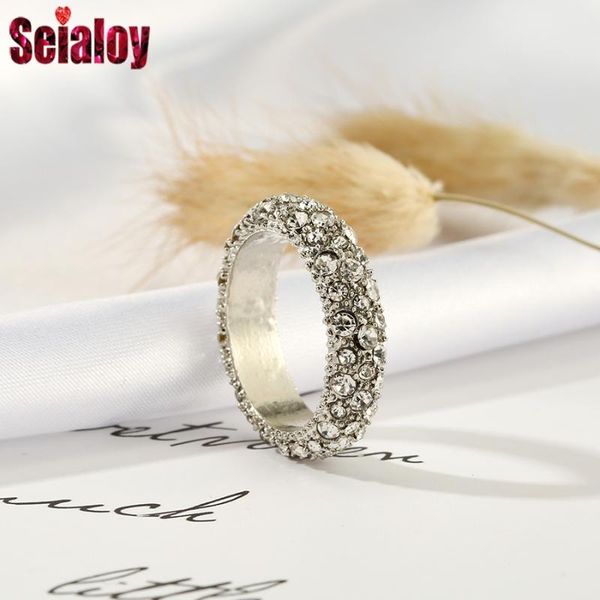 wedding rings seialoy fashion silver color crystal for women men couple friendship stackable ring engagement jewelry gift, Slivery;golden
wedding rings seialoy fashion silver color crystal for women men couple friendship stackable ring engagement jewelry gift, Slivery;golden