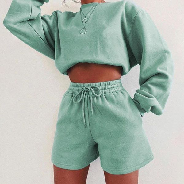 women's tracksuits women loungewear shorts suits long sleeve sweatshirt loose tracksuit drawstring solid sweatshirts autumn two piece s, Gray
women's tracksuits women loungewear shorts suits long sleeve sweatshirt loose tracksuit drawstring solid sweatshirts autumn two piece s, Gray