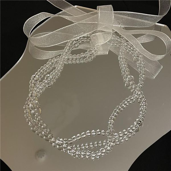 pendant necklaces origin summer exquisite fairy crystal beaded necklace for women girls trendy lace bowknot double-layer jewelry, Silver
pendant necklaces origin summer exquisite fairy crystal beaded necklace for women girls trendy lace bowknot double-layer jewelry, Silver
