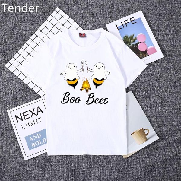 women's t-shirt funny boo bees women t shirt lovely halloween aesthetic short sleeve tees female gift plus size, White
women's t-shirt funny boo bees women t shirt lovely halloween aesthetic short sleeve tees female gift plus size, White