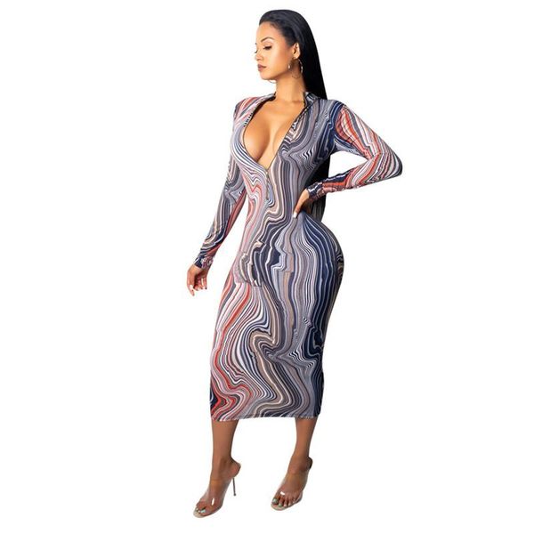 casual dresses geometric printed long sleeve midi bodycon dress women 2021 autumn elegant zipper front celebrity club party, Black;gray
casual dresses geometric printed long sleeve midi bodycon dress women 2021 autumn elegant zipper front celebrity club party, Black;gray